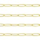 DQ Metal belcher chain anchor cable 11x4mm Gold